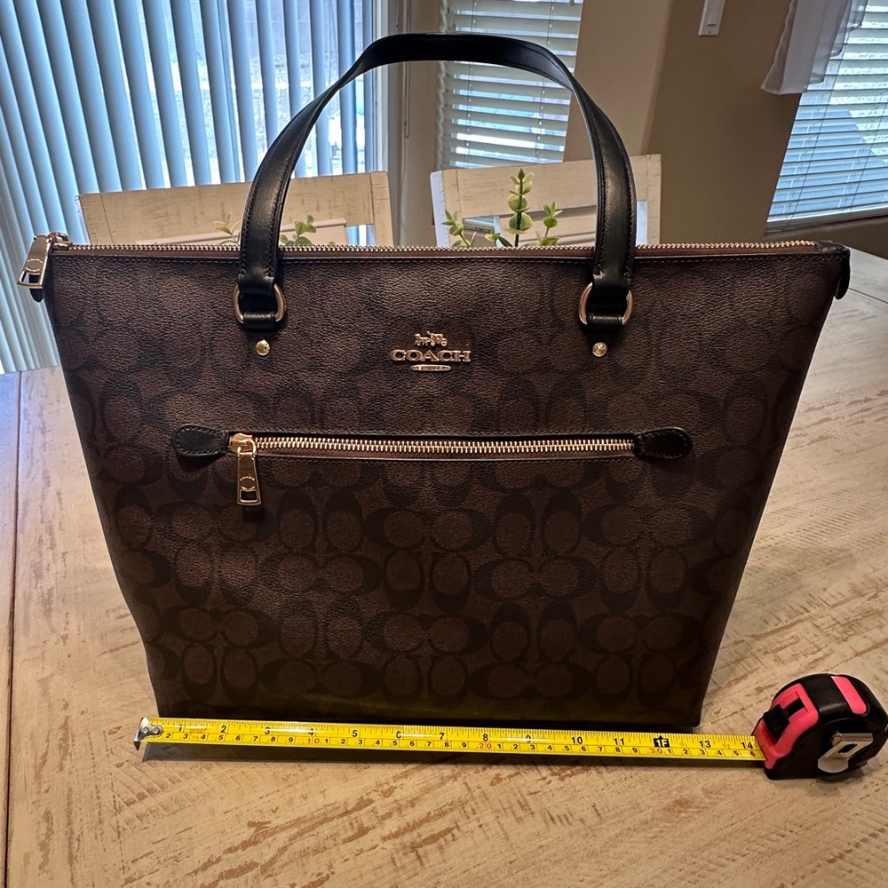 Coach Monogram City Zip Tote